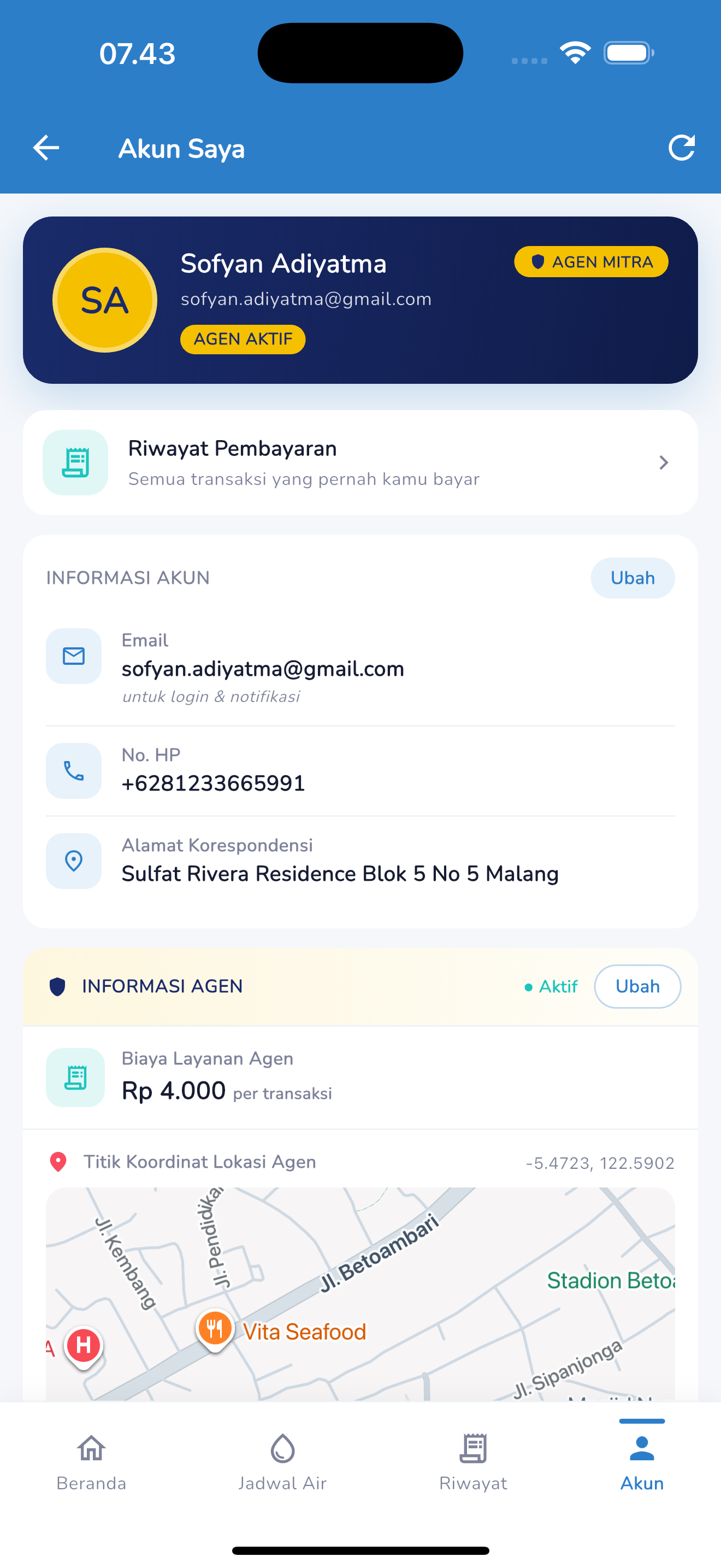 Akun & Agen